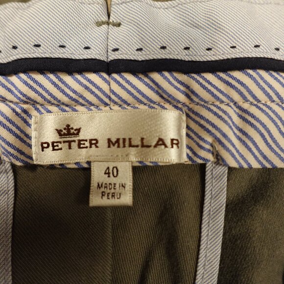 Peter Millar Pima Cotton Stretch Chinos Men’s 40x34.5 Gray Casual Golf Pant - Picture 3 of 12